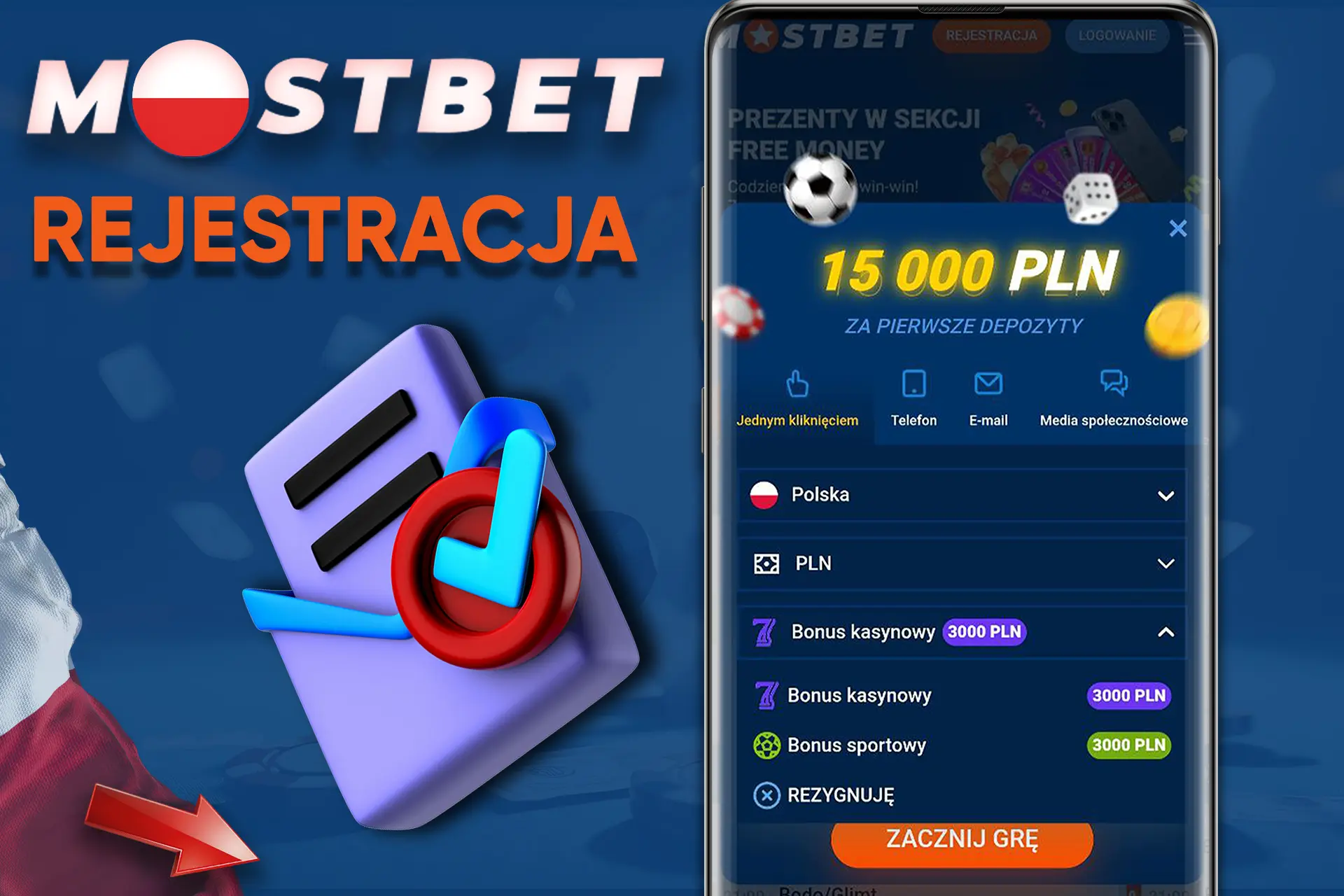 Ukończ prosty proces rejestracji