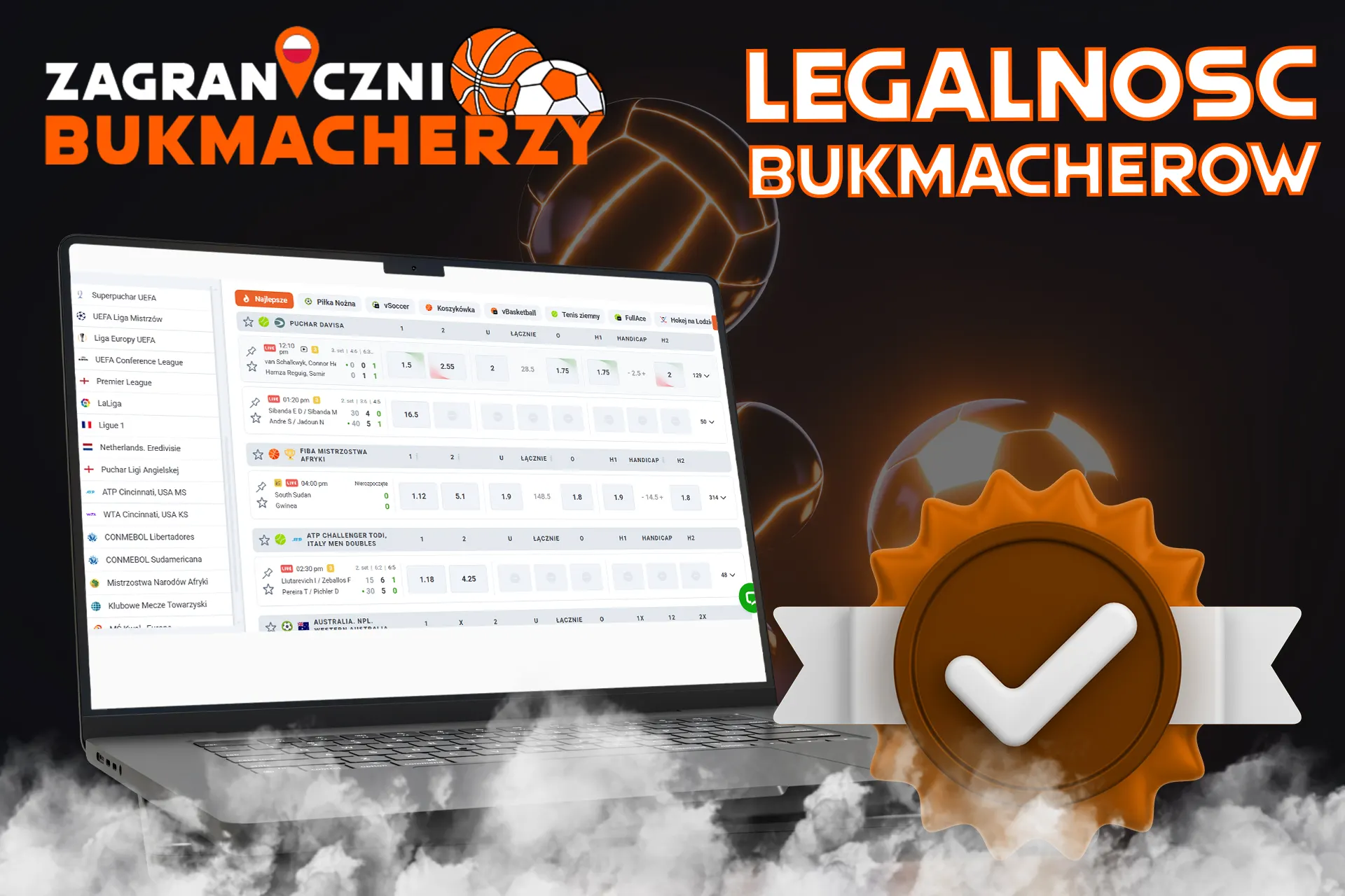 Legalność bukmacherów określa prawo i licencja.