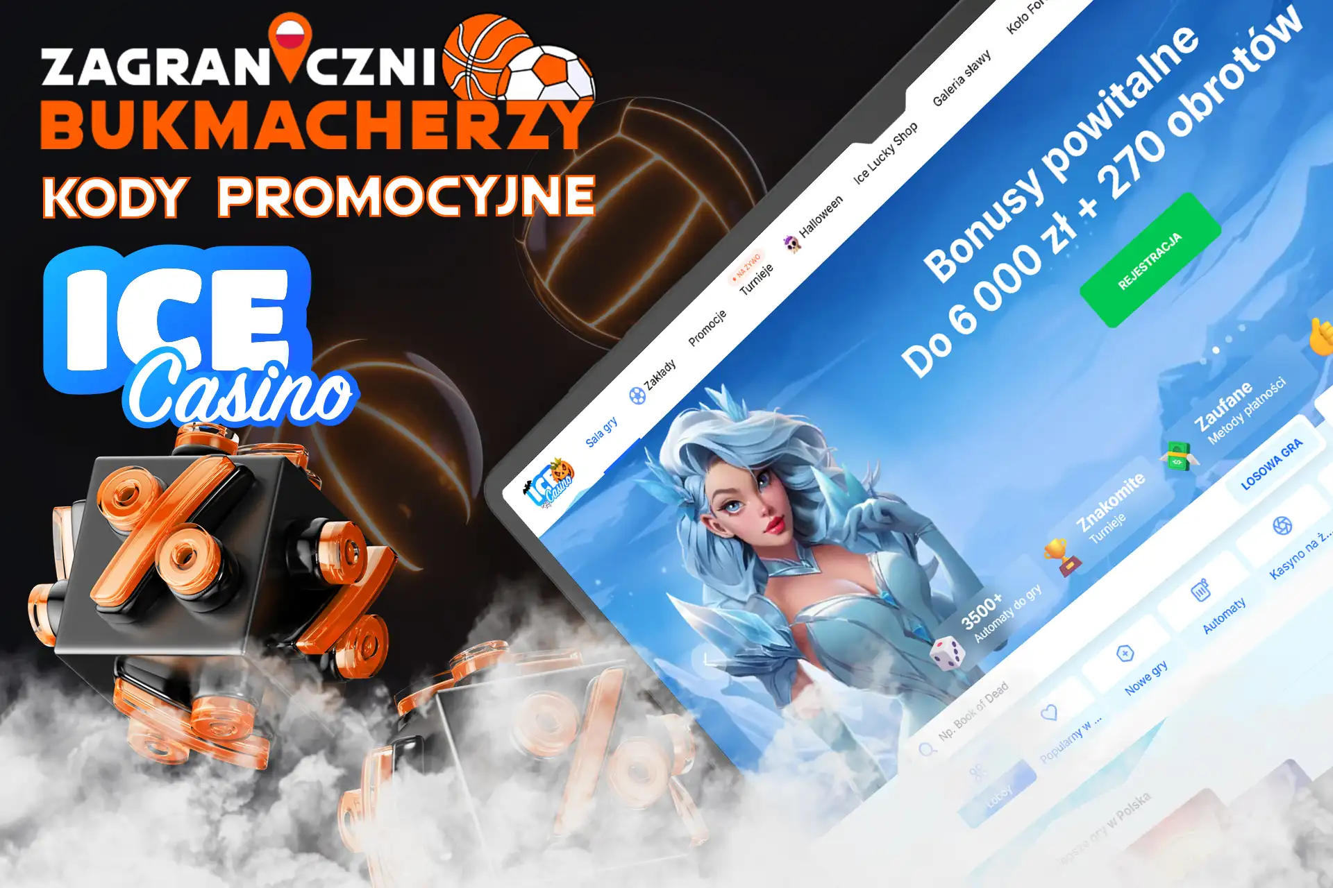 Sprawdź kod promocyjny bukmachera Ice Kasyno