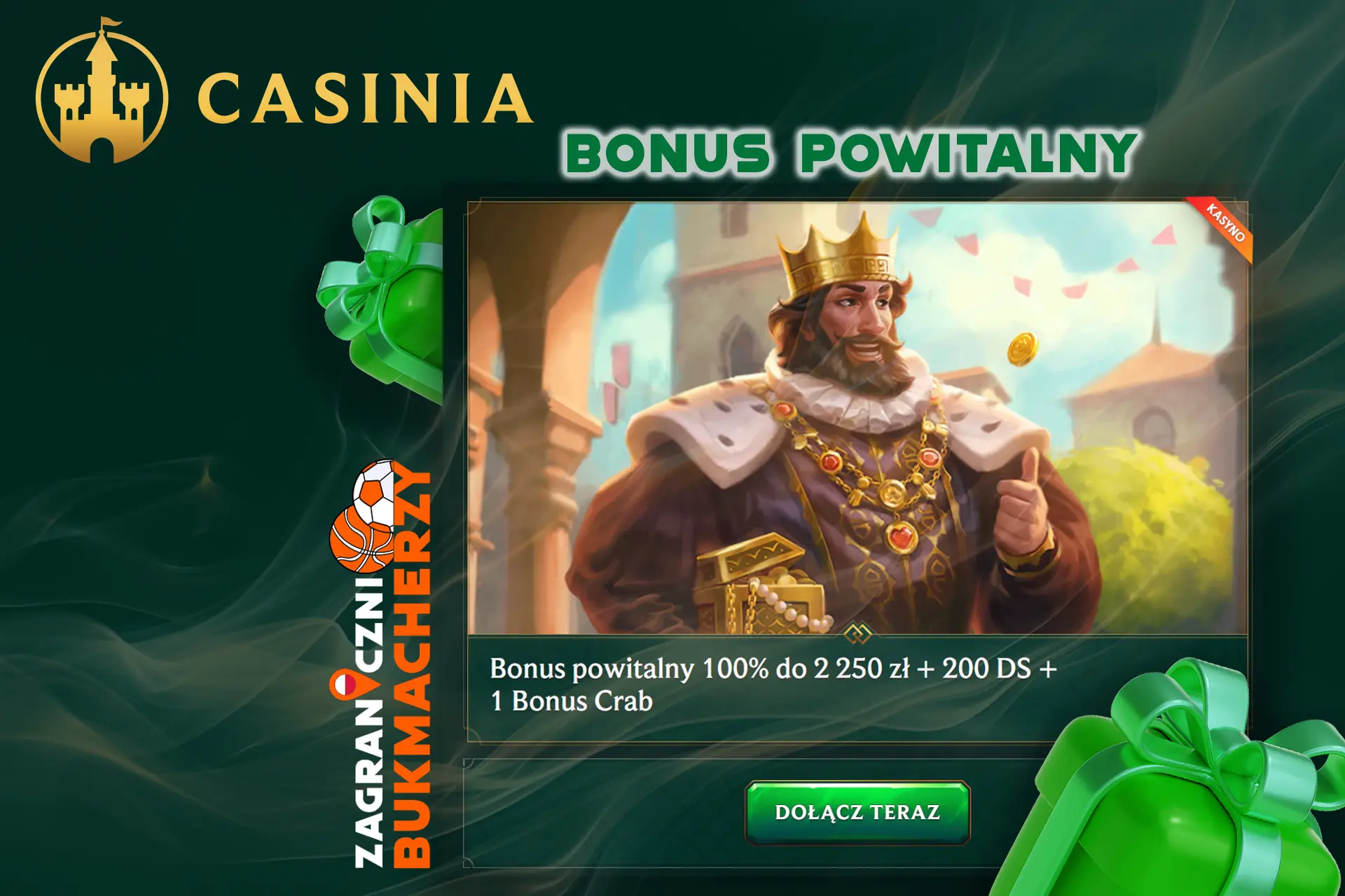 Otrzymaj bonus powitalny od kasyna Casinia